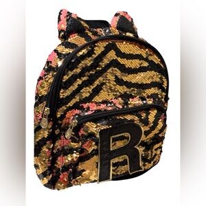 Justice Sequin Tiger Stripe R Backpack